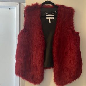 Bcbgeneration faux fur vest with pockets